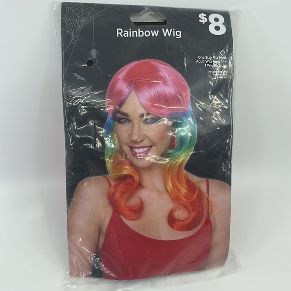 Unleash Your Vibrant Side with‎ our **RAINBOW MULTICOLOR WIG** - Picture 1 of 2